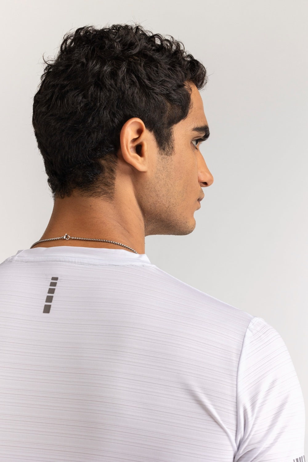 White Textured Tee AW-TS24-018