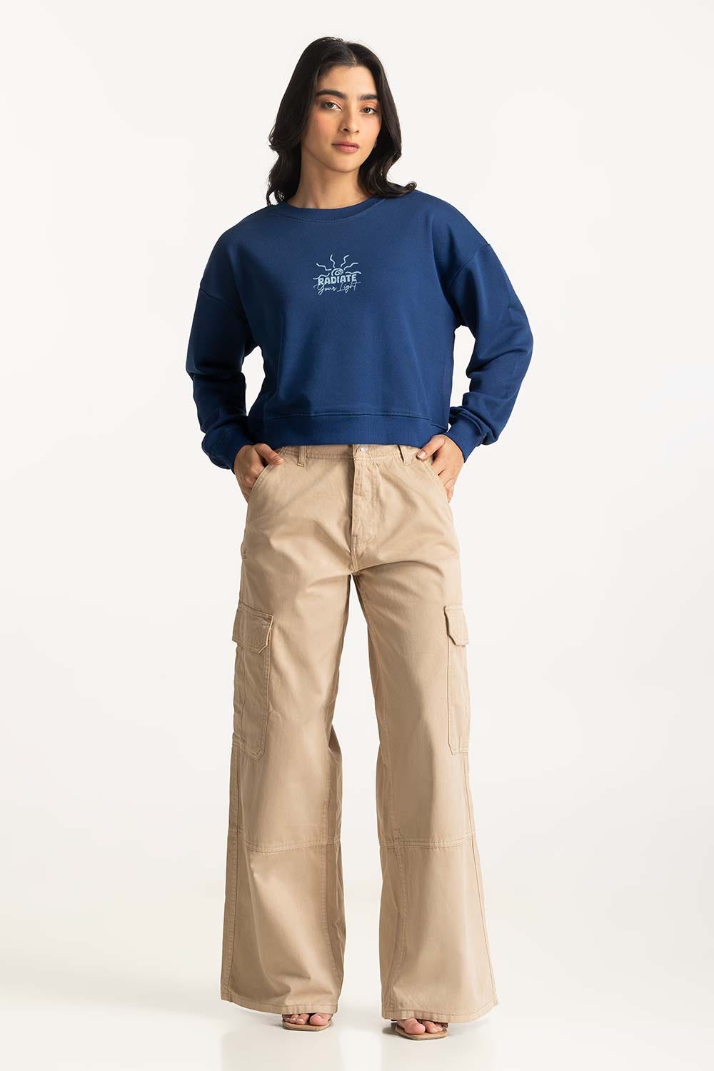 Wide Leg Cargo Pants WM-TRC-WS24-003