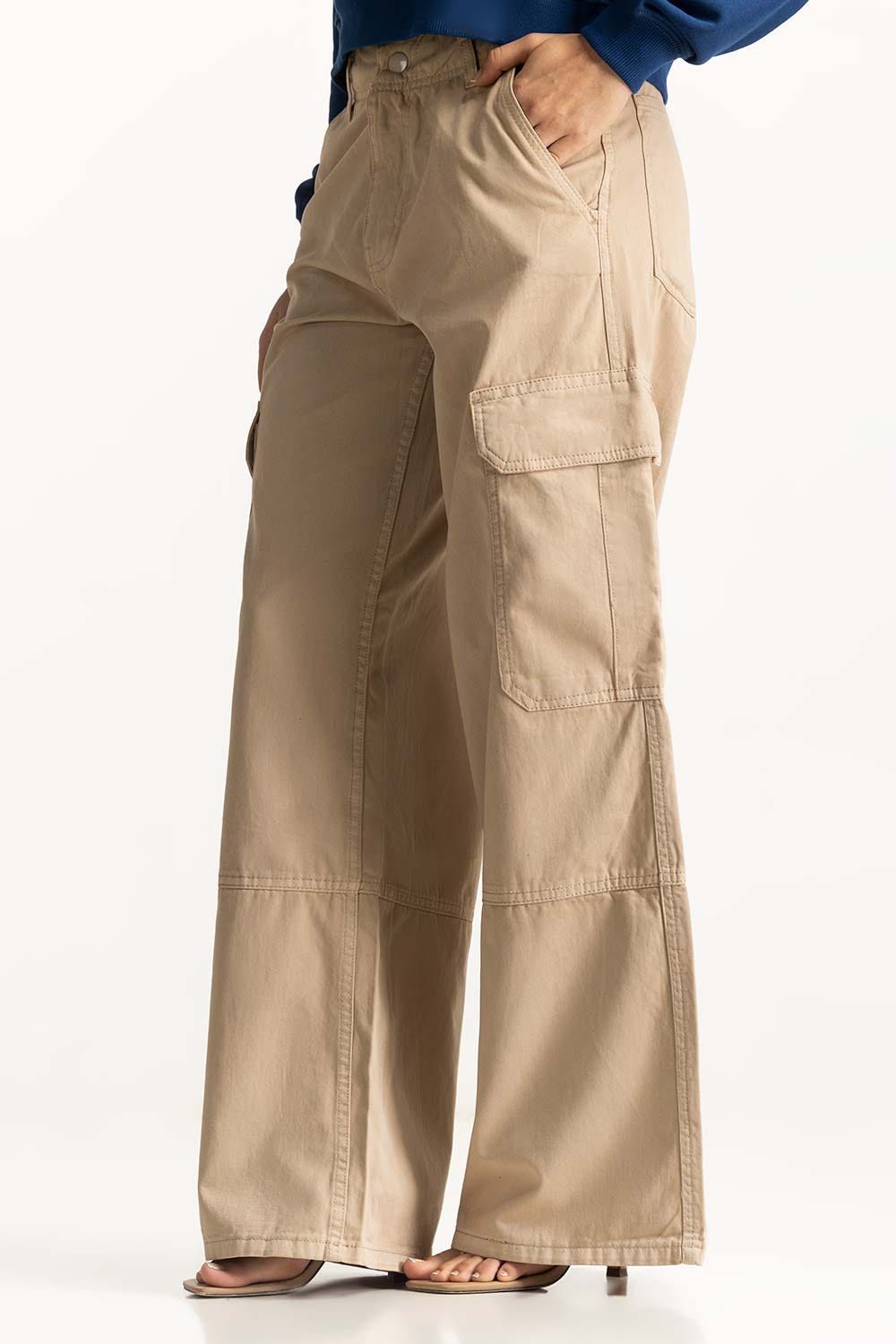 Wide Leg Cargo Pants WM-TRC-WS24-003