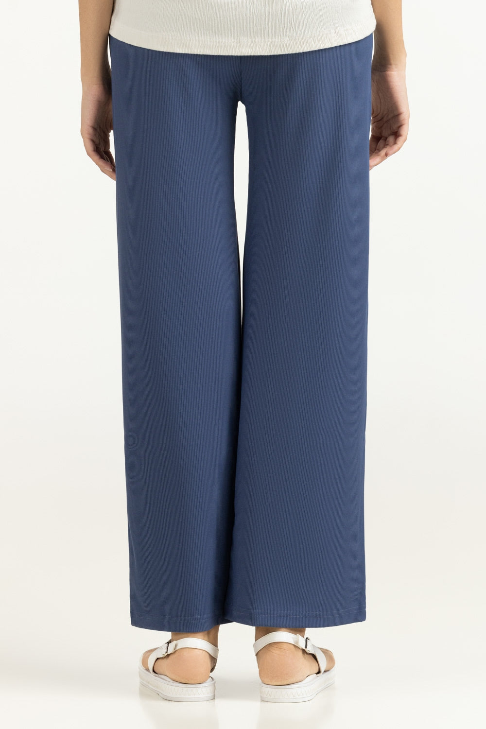 Blue Women Trousers WM-TRKN-SS24-102