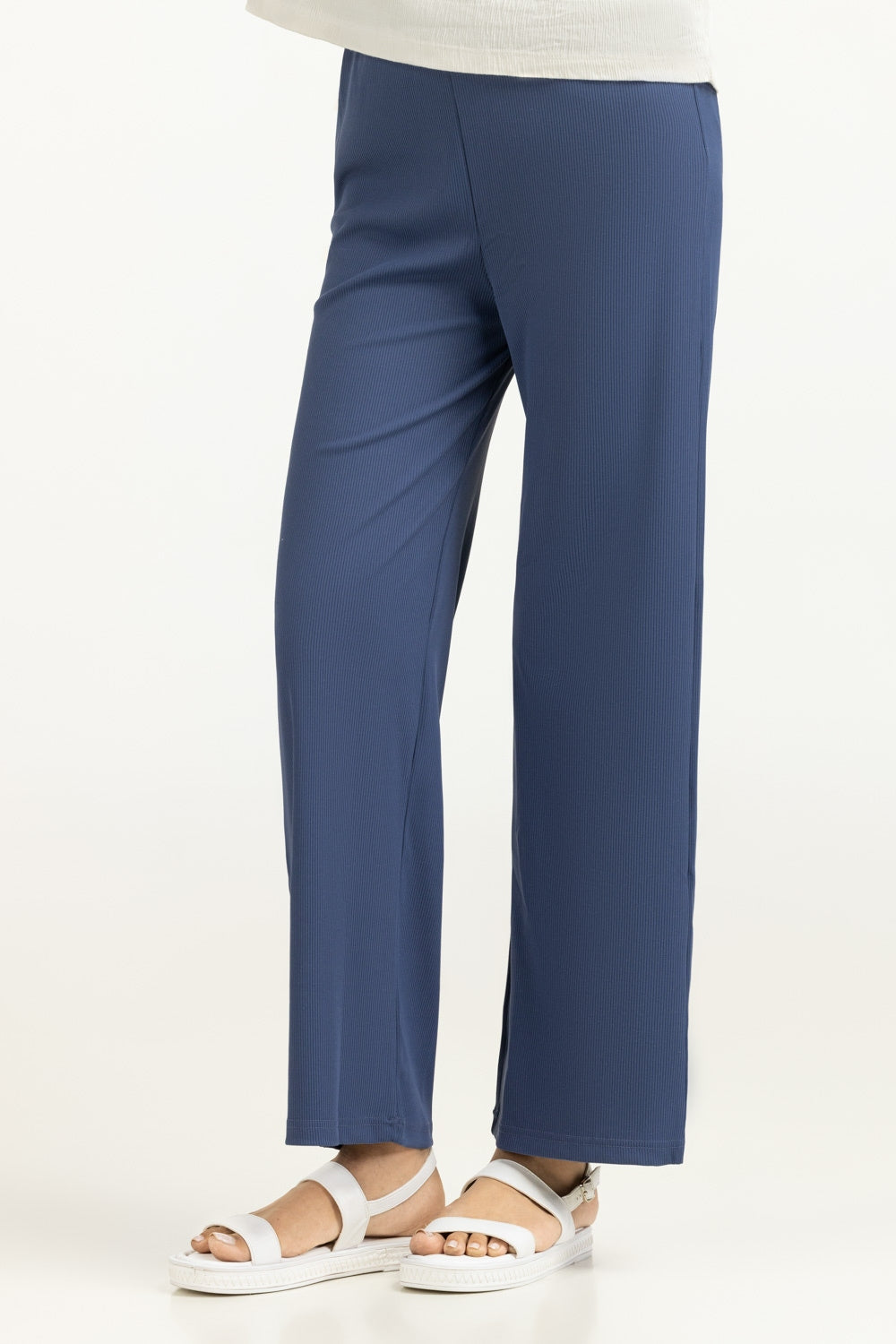 Blue Women Trousers WM-TRKN-SS24-102