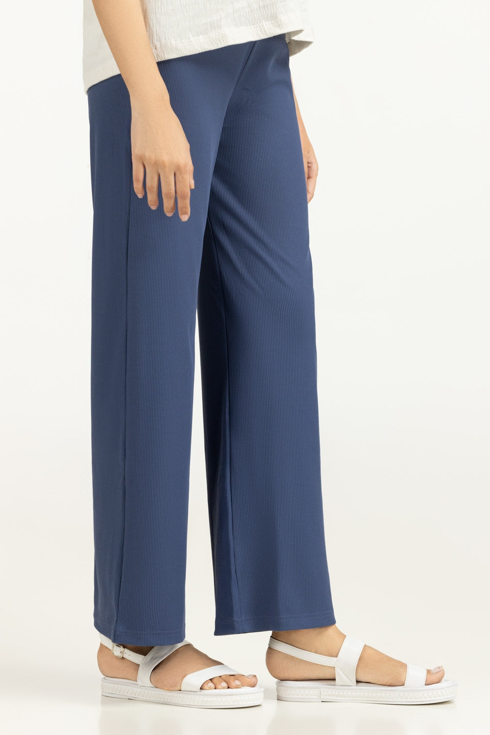 Blue Women Trousers WM-TRKN-SS24-102
