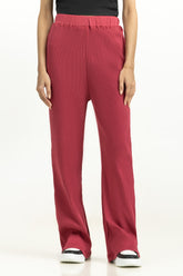 Red Women Trousers WM-TRKN-SS24-102