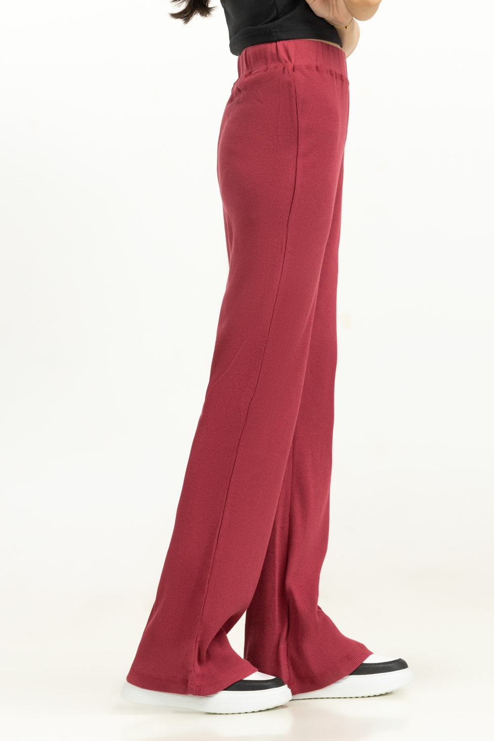 Red Women Trousers WM-TRKN-SS24-102