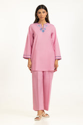 Yarn-dyed Embroidered Co-Ord Set IPST-44783-A