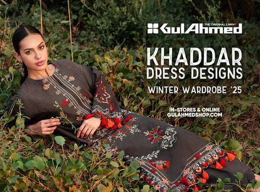 Khaddar dress design 2025 by Gul Ahmed