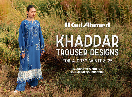 khaddar trouser design 2025 gulahmed