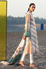 2 Piece Unstitched Digital Printed Embroidered Lawn Shirt With Printed Lawn Dupatta TL-302 A