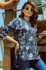 Multi Georget Transfer Printed Shirt SLS-17-08