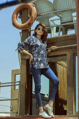 Multi Georget Transfer Printed Shirt SLS-17-08