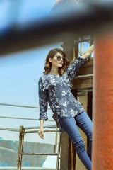 Multi Georget Transfer Printed Shirt SLS-17-08