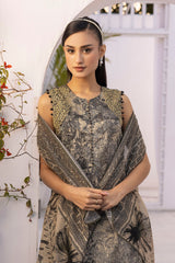 3 Piece Unstitched Embroidered Printed Lawn Suit with Printed Lawn Dupatta CL-52431