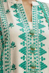 3 Piece Unstitched Embroidered Karandi Suit with Embroidered Karandi Dupatta AY-42008