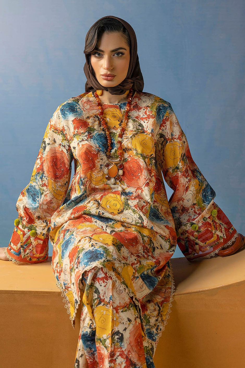 2 Piece Unstitched Printed Lawn Suit