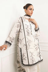 3 Piece Unstitched Printed Soya Silk Suit with Printed Chiffon Dupatta SY-52001