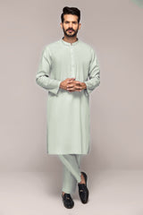 Light Green Unstitched Fabric Capri Latha