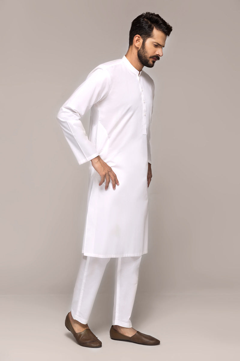 Off White S.O LATHA Unstitched Fabric