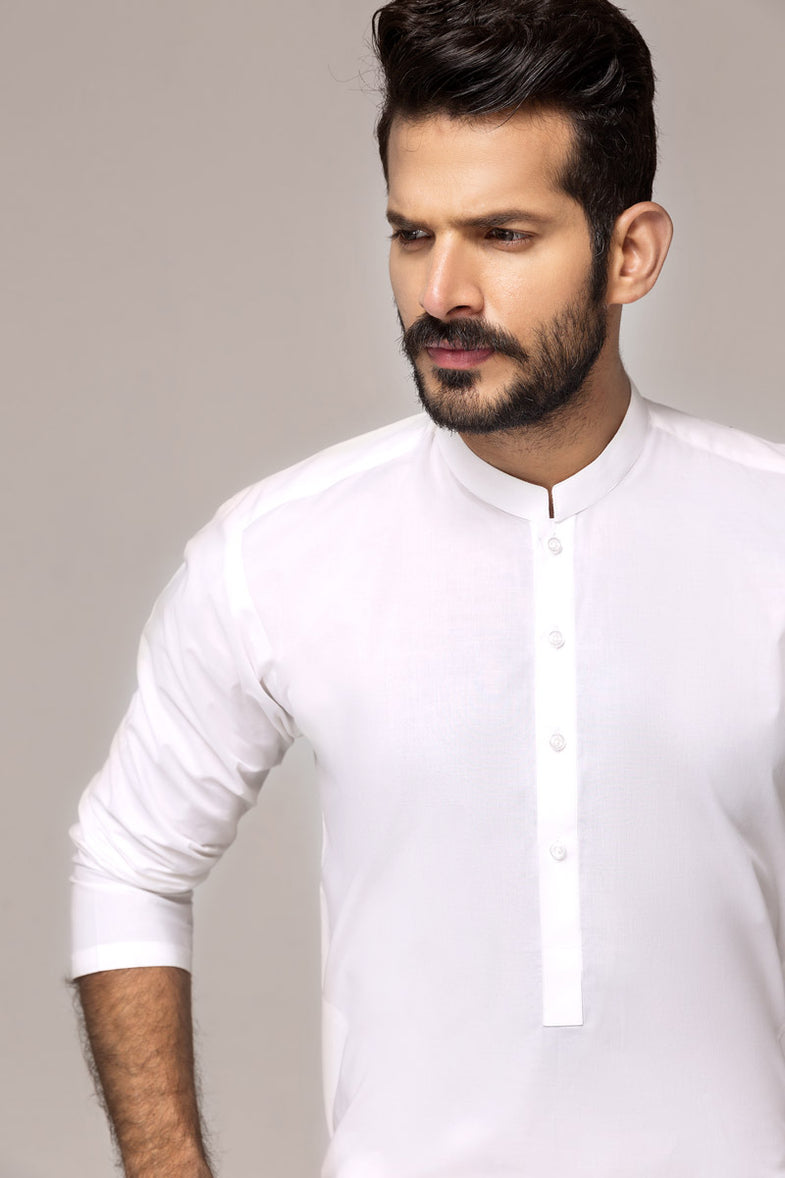 Off White S.O LATHA Unstitched Fabric