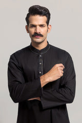 Black F-Cambric Unstitched Fabric