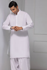 White Leader Latha Unstitched Fabric