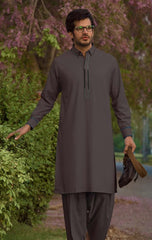 Grey Fabric Suit Gul Gold Plus-JA Unstitched Fabric