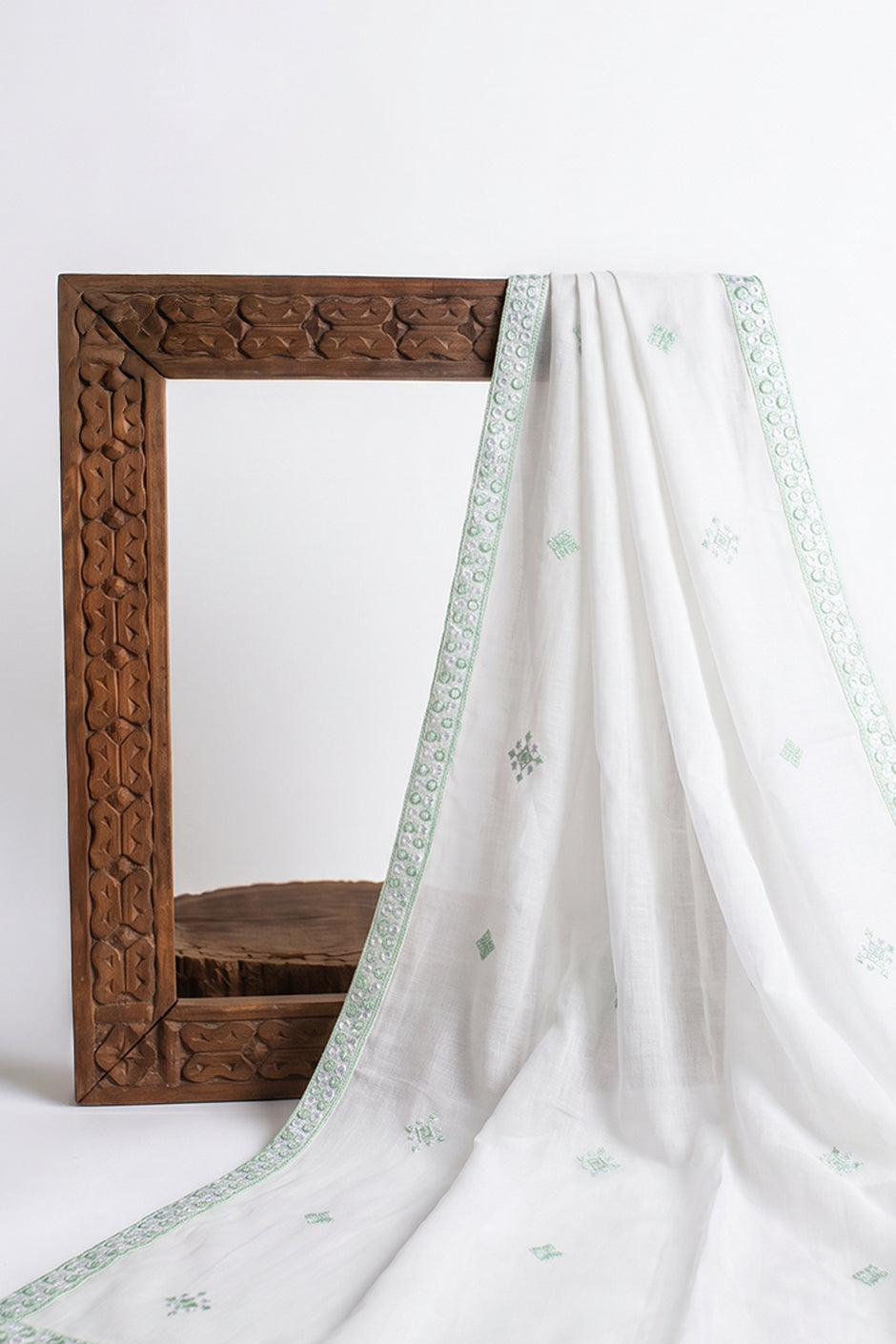 Embroidered Lawn Dupatta