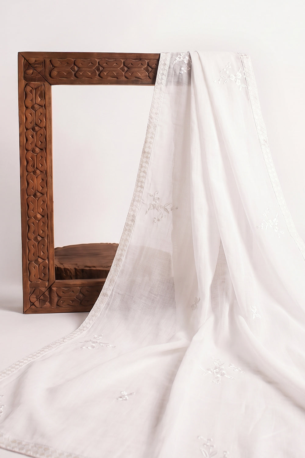 Embroidered Lawn Dupatta
