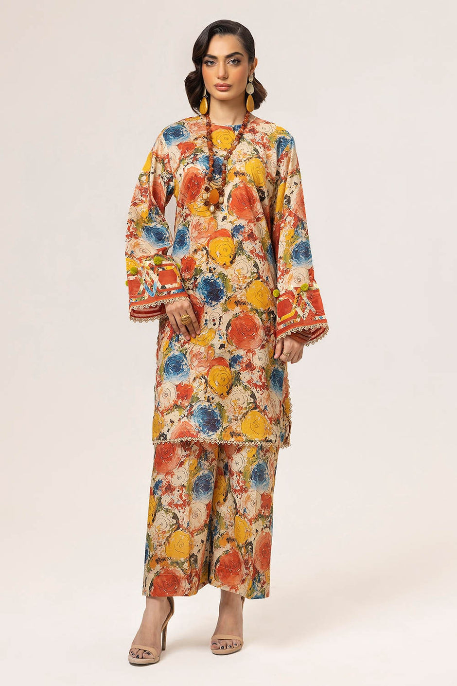 2 Piece Unstitched Printed Lawn Suit
