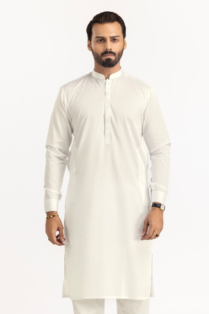 Off White Unstitched Fabric PLATINUM LATHA