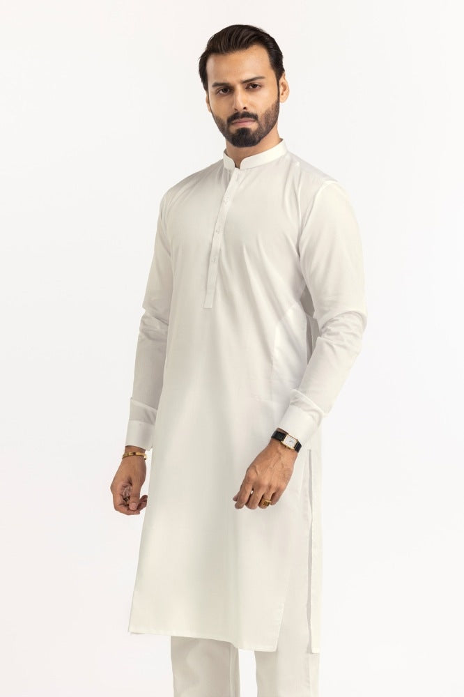 Off White Unstitched Fabric PLATINUM LATHA