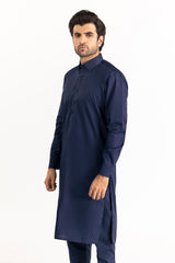 Red Gold Latha Unstitched Fabric Cotton-LF