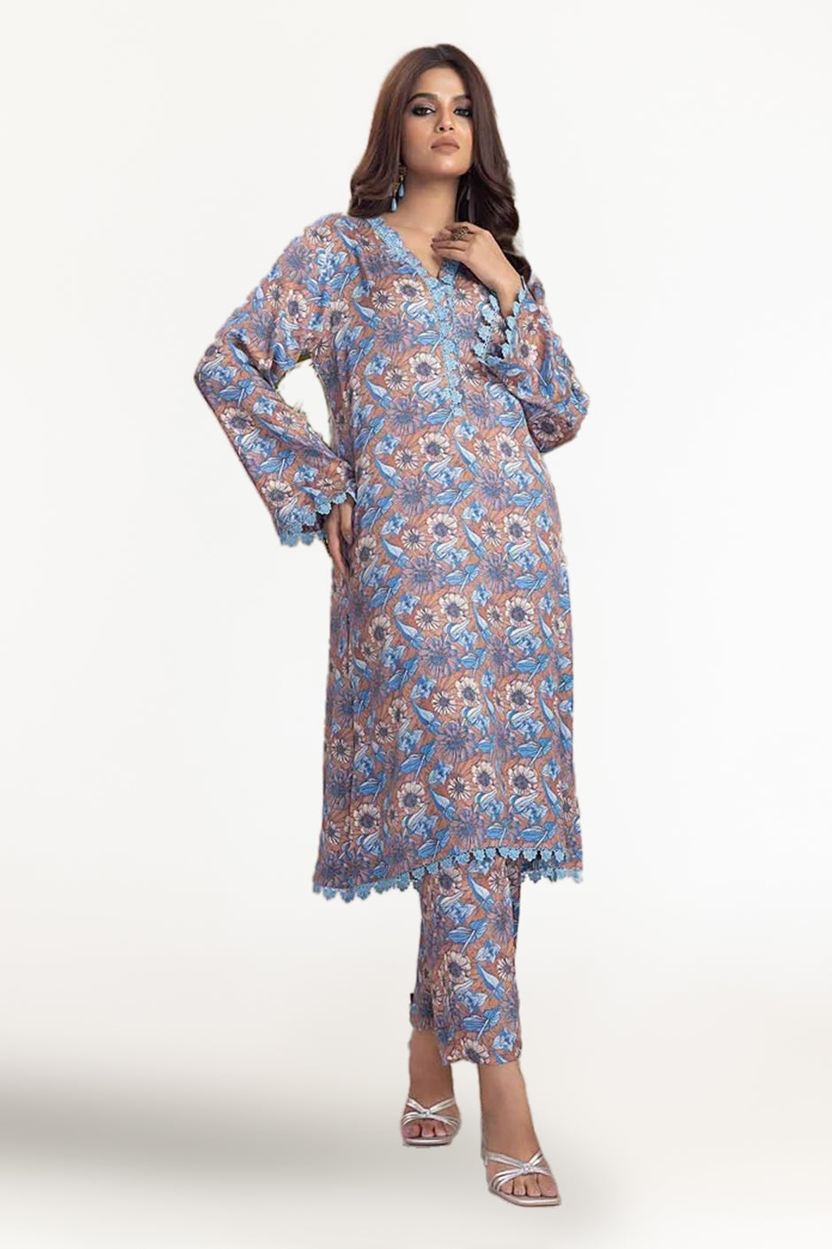 2 Piece Cotail Unstitched Suit WNST-32049
