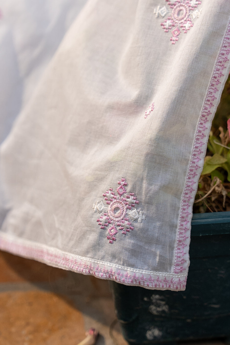 Embroidered Lawn Dupatta