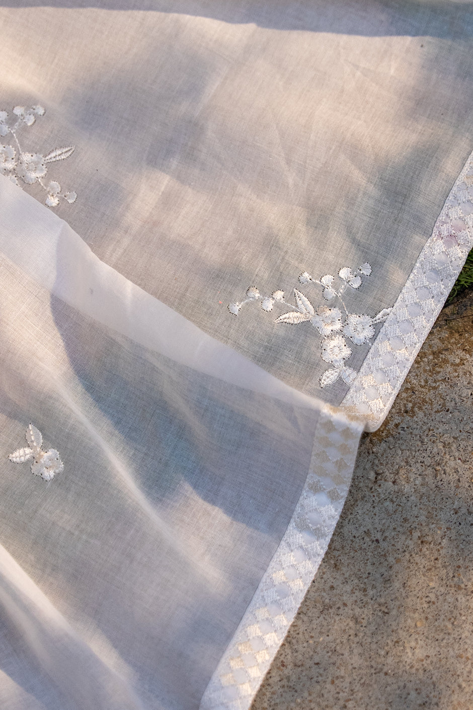 Embroidered Lawn Dupatta