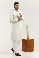 Off White Unstitched Fabric With Gift Box X-Series-Exeptional Collection Zircon