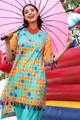 1 Piece Unstitched Digital Printed Lawn Shirt SL-982