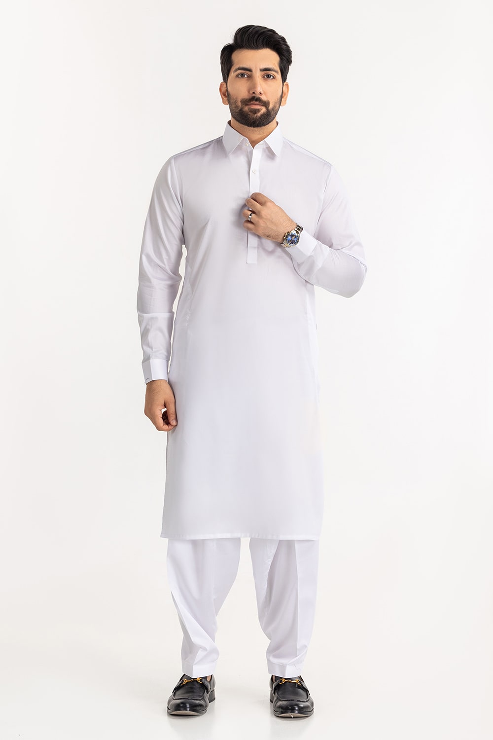 Gul Capri Latha Unstitched Fabric Cotton-LF