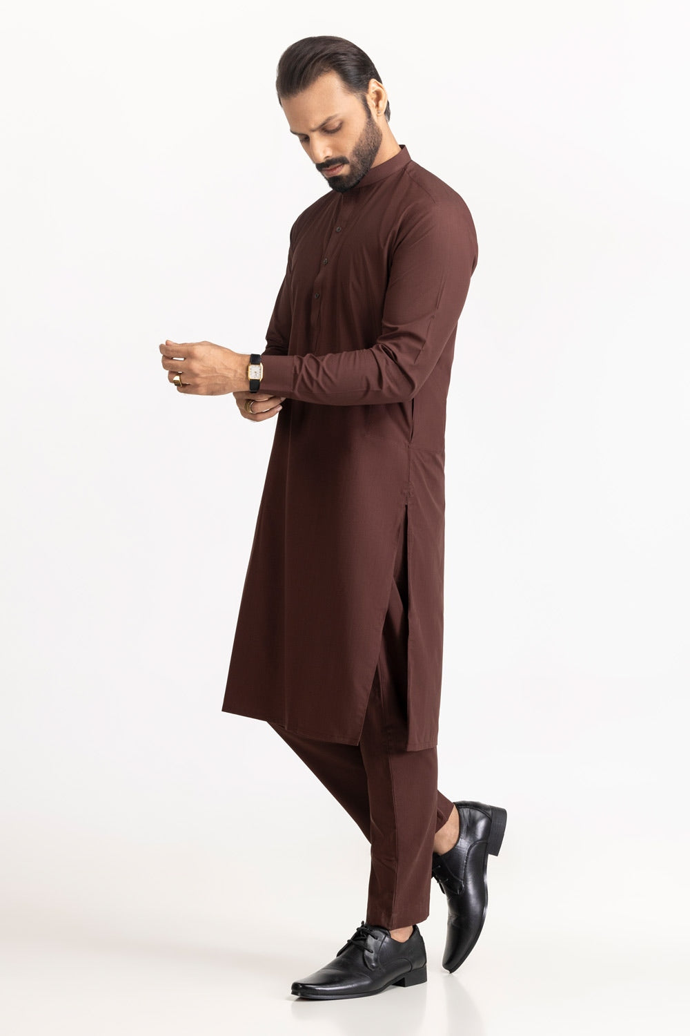 Gini Gold Unstitched Fabric Blended