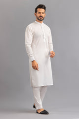 Red Gold Latha Unstitched Fabric Cotton-LF