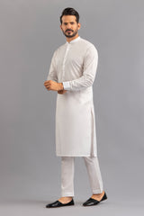 Red Gold Latha Unstitched Fabric Cotton-LF