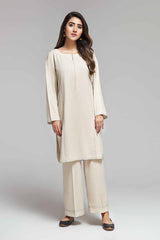 2 PC Premium Fine Wash & Wear Fabric Light Beige Gul 900 Shahposh N