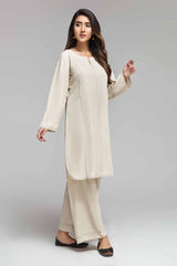 2 PC Premium Fine Wash & Wear Fabric Light Beige Gul 900 Shahposh N