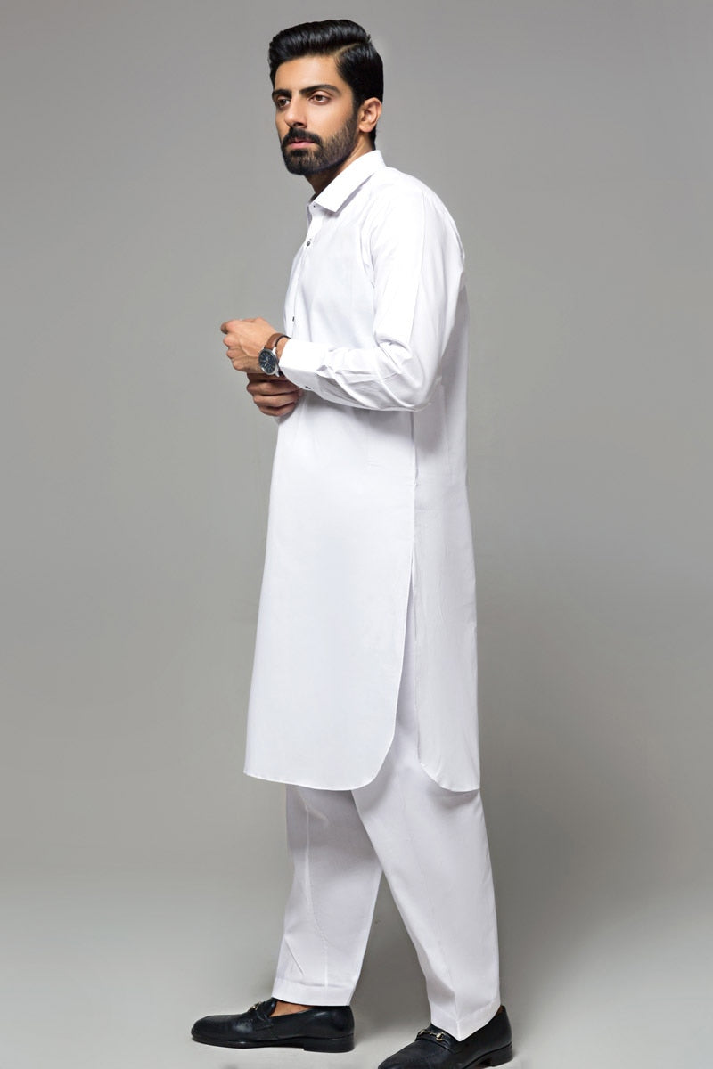 White Titan Latha-G Unstitched Fabric