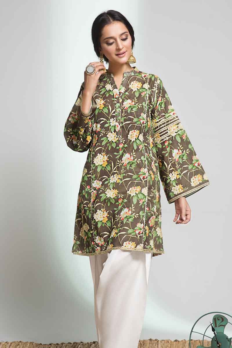 1 Piece Digital Printed Khaddar Shirt SK-87
