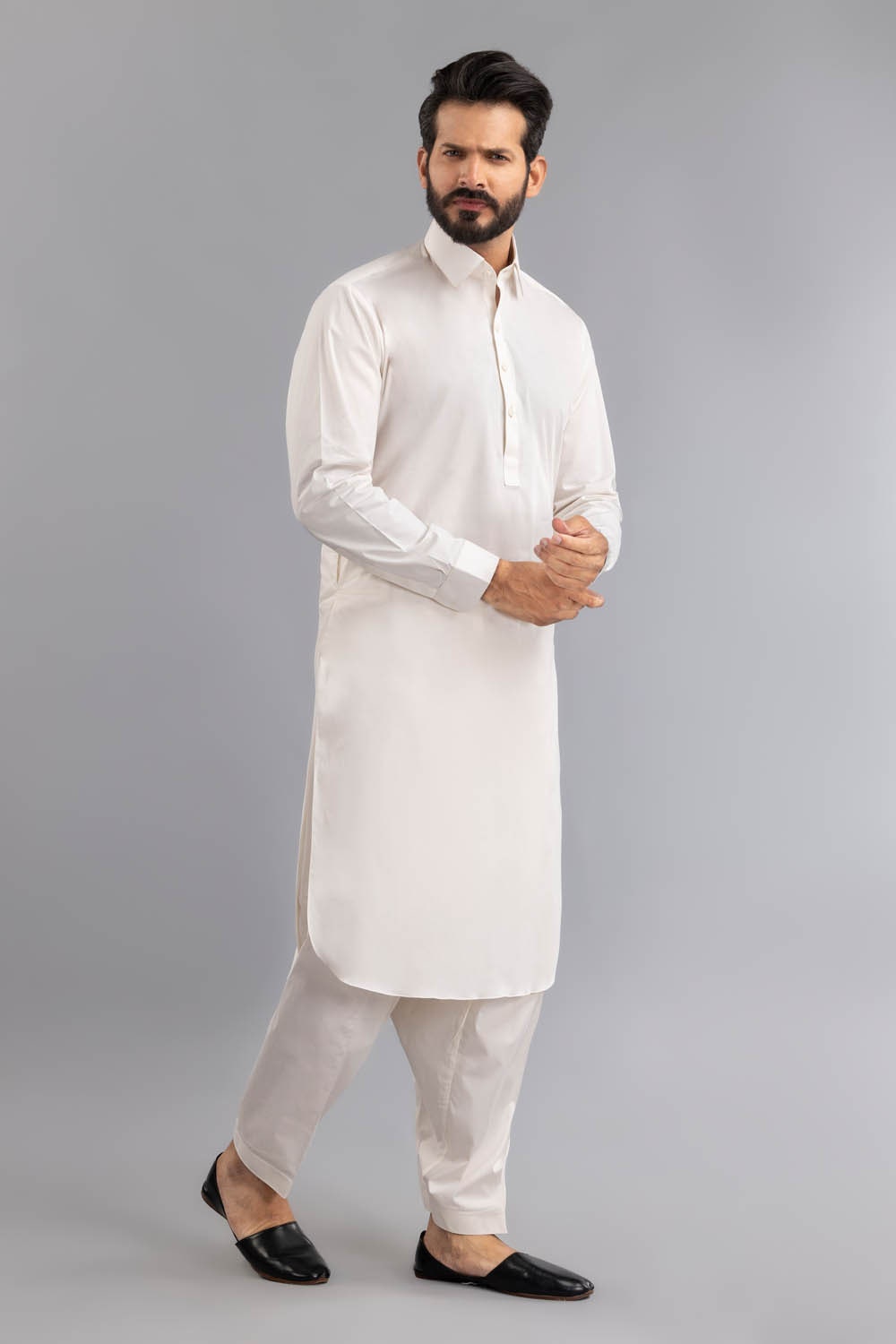 Titanium Latha Unstitched Fabric Cotton-LF