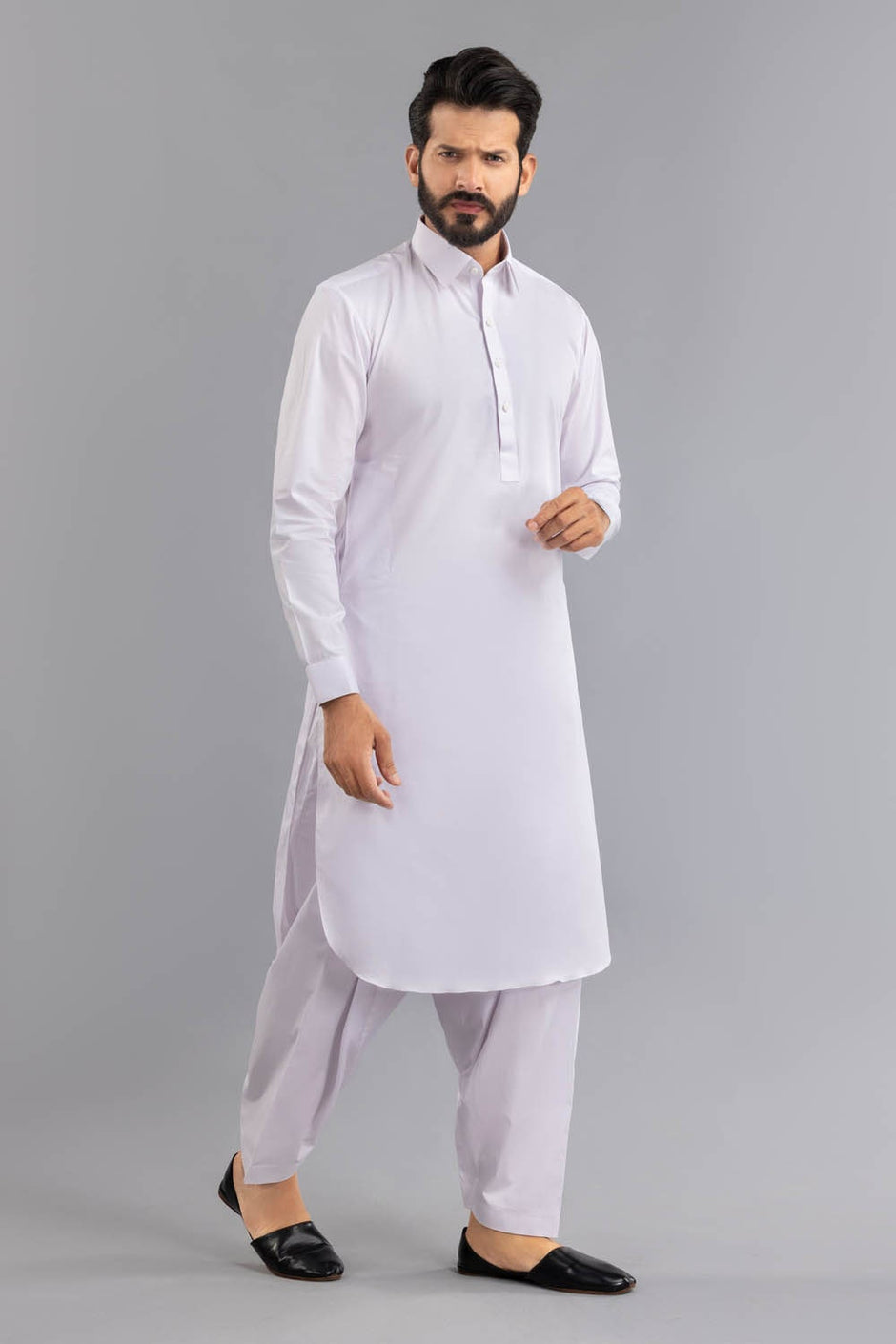 Titanium Latha Unstitched Fabric Cotton-LF