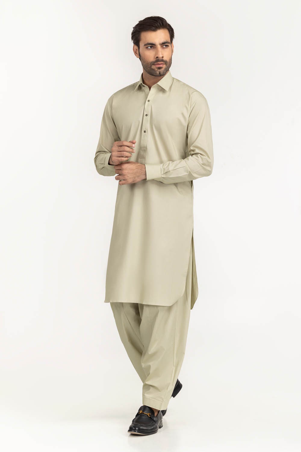 Titanium Latha Unstitched Fabric Cotton-LF