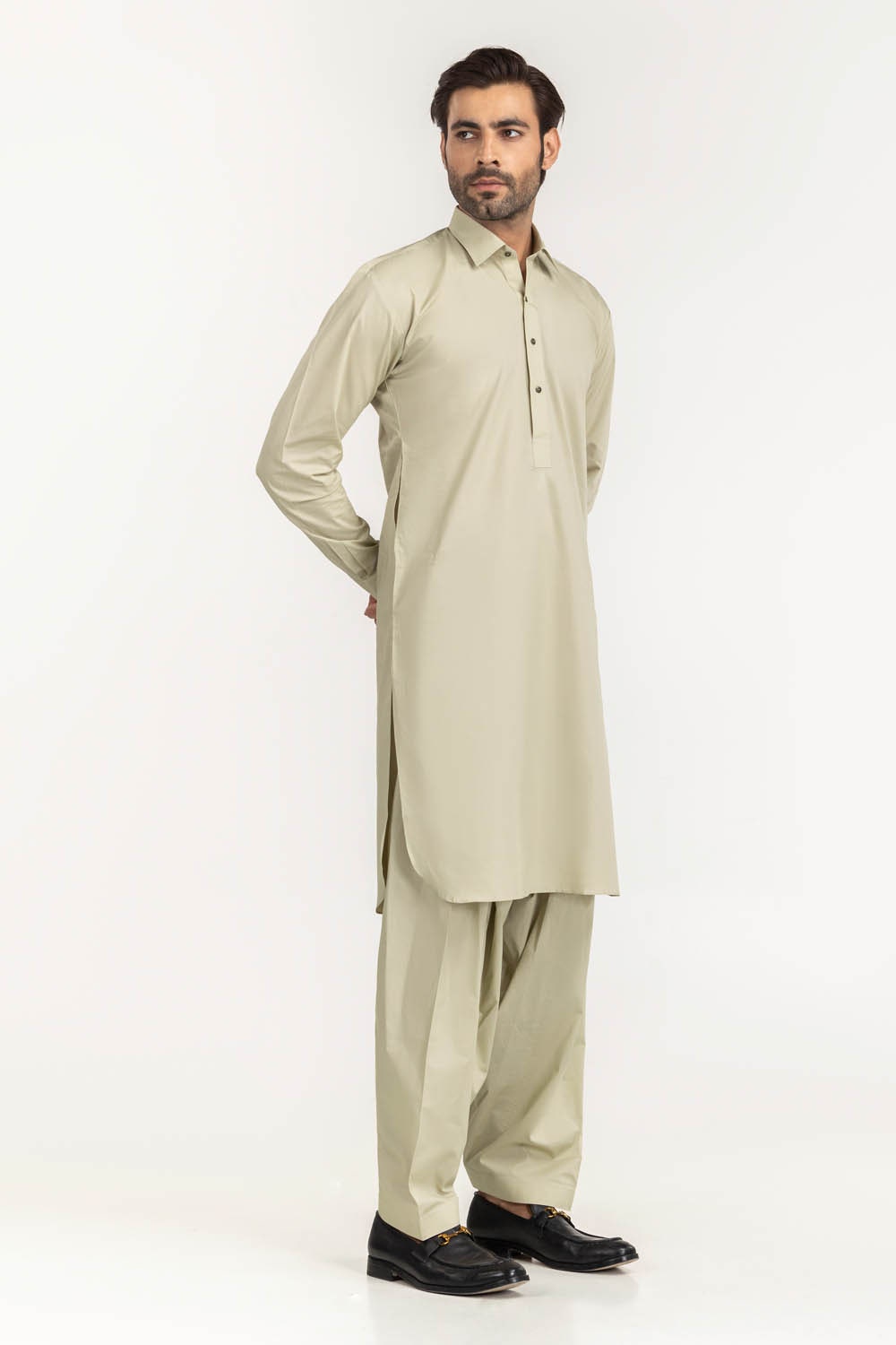 Titanium Latha Unstitched Fabric Cotton-LF