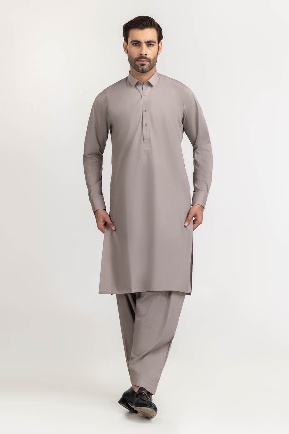 Titanium Latha Unstitched Fabric Cotton-LF
