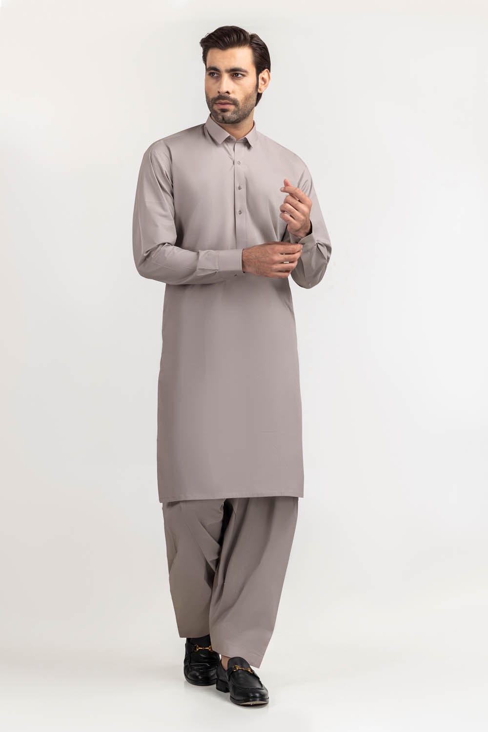 Titanium Latha Unstitched Fabric Cotton-LF